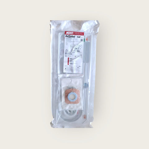 KIT DE DRENAJE MULTIPROPOSITO RESOLVE 14 FR X 25 CM 0.038 / MERIT