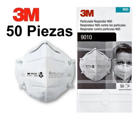 Respirador contra partículas N95 Caja c/50 piezas